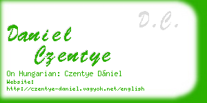 daniel czentye business card